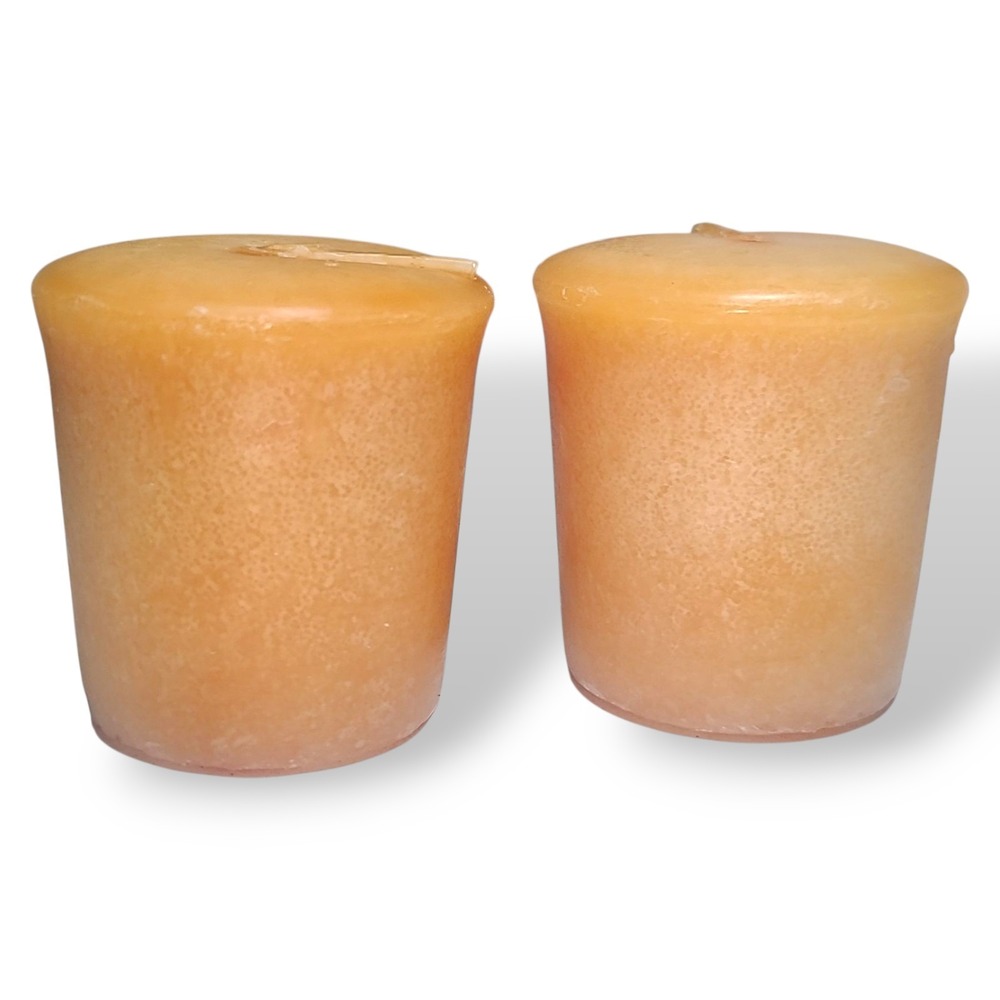 2 Yankee Candle Citrus‎ Spice Scent Votive Candles 1.75oz Retired No Wrappers